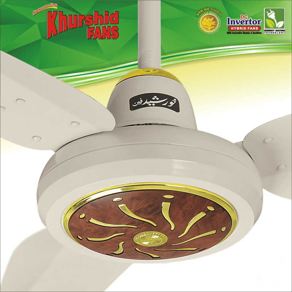 Khurshid Fan ICON Wood AC-DC Ceiling Fan Inverter 2 Fans Bundle Deal