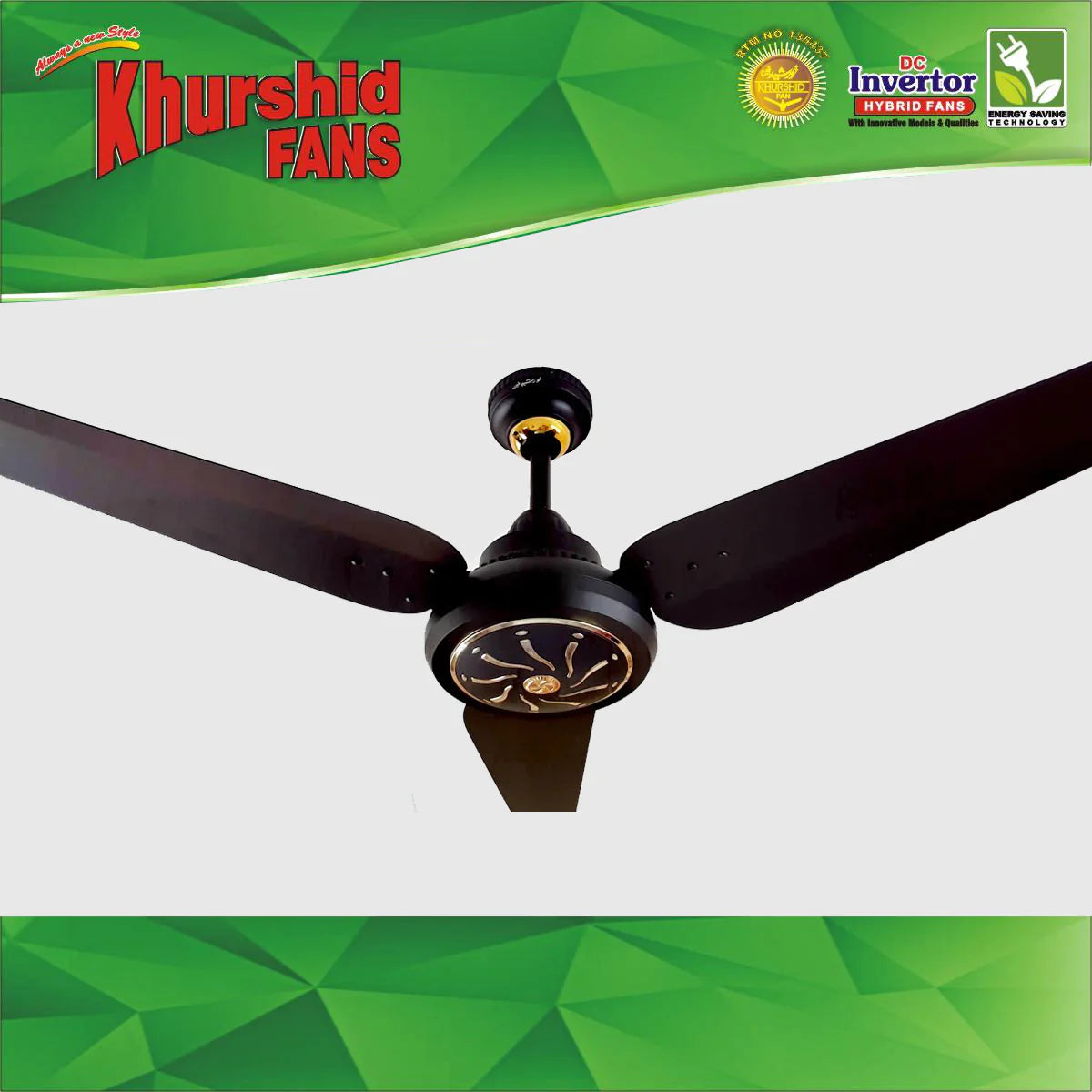 Khurshid Fan ICON Wood AC-DC Ceiling Fan Inverter 2 Fans Bundle Deal